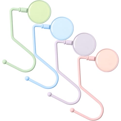 La mejor selección de Ganchos para colgadores los más recomendados. 50 HASTHIP ZORBES® Ganchos Colgadores de Bolsos para Escritorio, Ganchos de Metal Multicolor Portátiles para Mesa de Viaje para Bolso y Mochila, Pack de 4