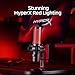 HyperX QuadCast 2 – USB Microphone for Gaming, Streaming and Podcasting, with On-Board Controls, LED Lighting, Removable Shock Mount, PC, Mac, PS5, PS4, USB-C - Black