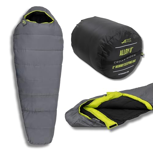 Cedar Ridge Alloy Bolsa de Dormir 0° - Gris/Cítrico miniatura 1