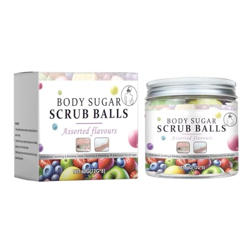 Zuckerscrubs für Damen - 5 Stück Tiefenreinigende Waschcreme | Zuckerkörperpeelings für Damen - Für Familie Freunde Männer Gesicht Hände Arme Beine Füße