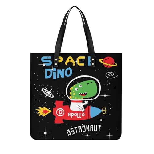 Sac à main dinosaure fusée grand sac shopping cabas pour femmes idéal voyage