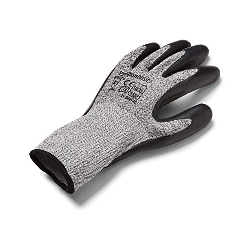 Amazon Basics 13 Gauge Hppe Shell, Eco-Latex Palm Coated 2 Pair Size 10,Xl, 2-Pair #TOP4