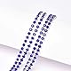 TUKEVA 10 Meter 2.5mm Kristall Strass Klauen Kettenbesatz DIY Handwerk Kettenbesatz Kristall Klauen Cup Kette für Nähen,Basteln, Hochzeit,Party,DIY Schmuck, Damenhandtasche,Vasen Dekoration (Blau)
