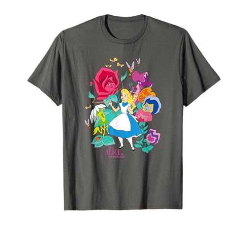 T-shirt Disney Alice in Wonderland Wildflower Forest coton imprimé floral