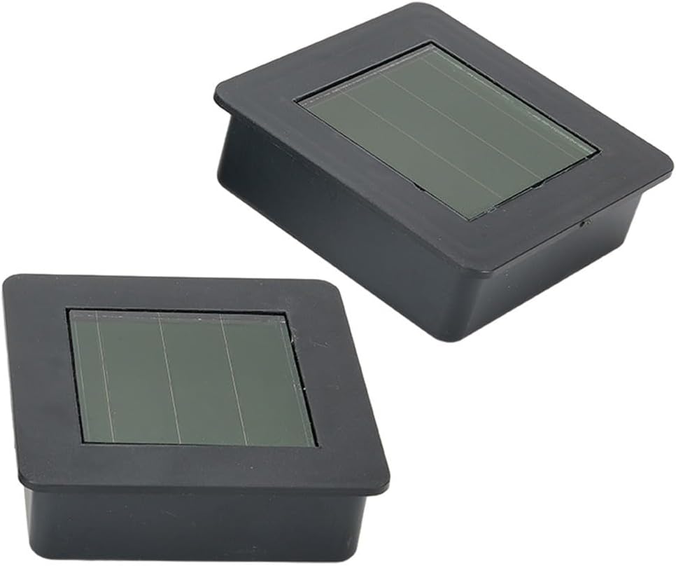 Square Solar Light Replacement Cover, 5 5x5 5 Inch Inner Size, AA Rechargeable Battery(2pcs)