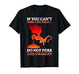 Cool Dragon Flame-Spewing Flying Mythical Creature T-Shirt Small