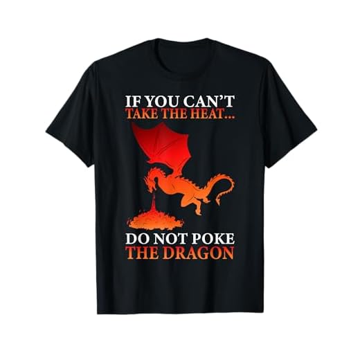 Cool Dragon Flame-Spewing Flying Mythical Creature T-Shirt