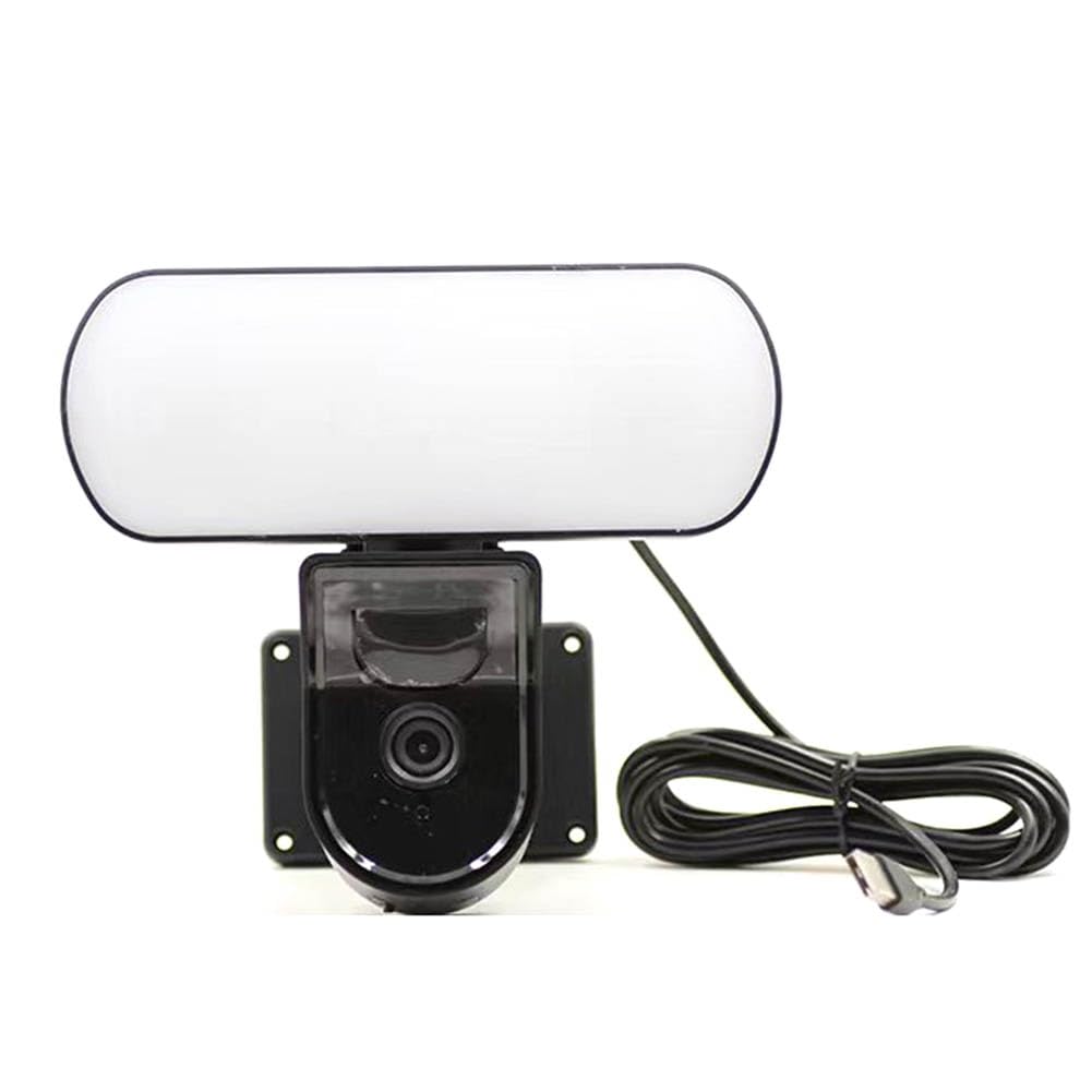 Geuxe Tuya WiFi Camera Garden Wall Lamp Security Cameras Outdoor IP65 PIR Smart Detection Sensor Light Alarm US Plug
