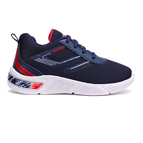 Image of BERSACHE Lightweight Casual Sneaker Loafers Walking Gym Running Lace up Shoes Sole for Kids