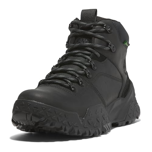 Timberland Timberland Men's Motion Scramble Mid Lace Up Waterproof Hiking Boot, Black Full Grain, 11.5 Medium