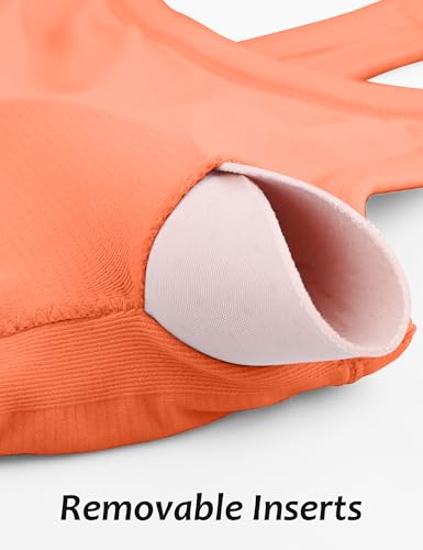 Image of MathCat Workout Tank Tops for Women with Built in Bra, Sleeveless Gym Tops Seamless Racerback Athletic Yoga Shirts