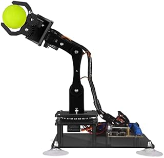 Adeept 5-DOF Robot Arm 5Axis Robotic Arm Kit Compatible with Arduino IDE | DIY Robot Kit | STEAM Robot Arm Kit with OLED Display | Processing Code and PDF Tutorial via Download Link