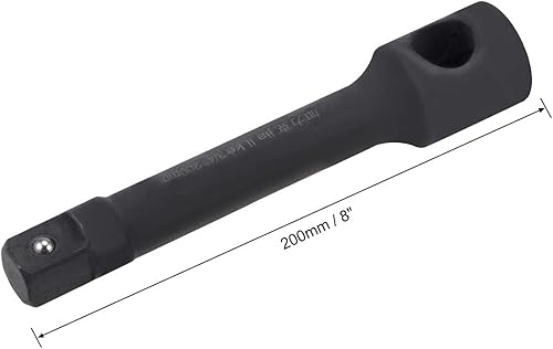 Miniatura 2 de uxcell Barra de extensión de impacto de 34 pulgadas por 8 pulgadas para llave de trinquete, acero Cr-Mo