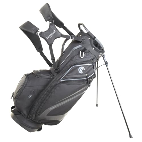 Cleveland Golf Lightweight Stand Bag, Black/Black