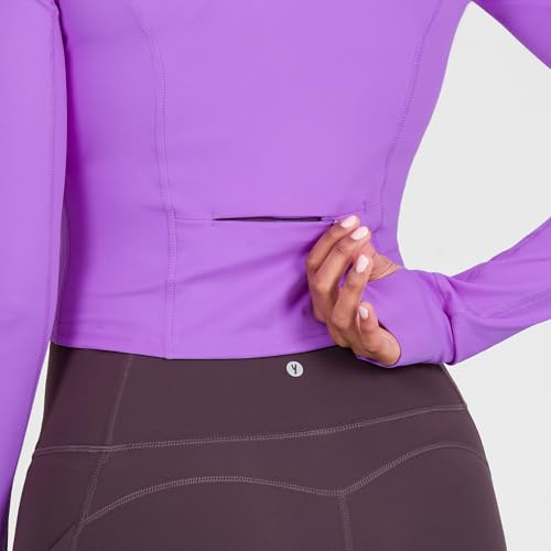 Image of YITTY Active Women's Ultraluxe Full Zip Jacket, Athleisure, 4-Way-Stretch, Thumbholes