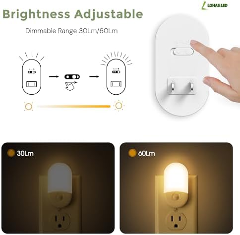 L LOHAS LED Motion Sensor Night Light, Motion Sensor Light Indoor, 3CCT - 2