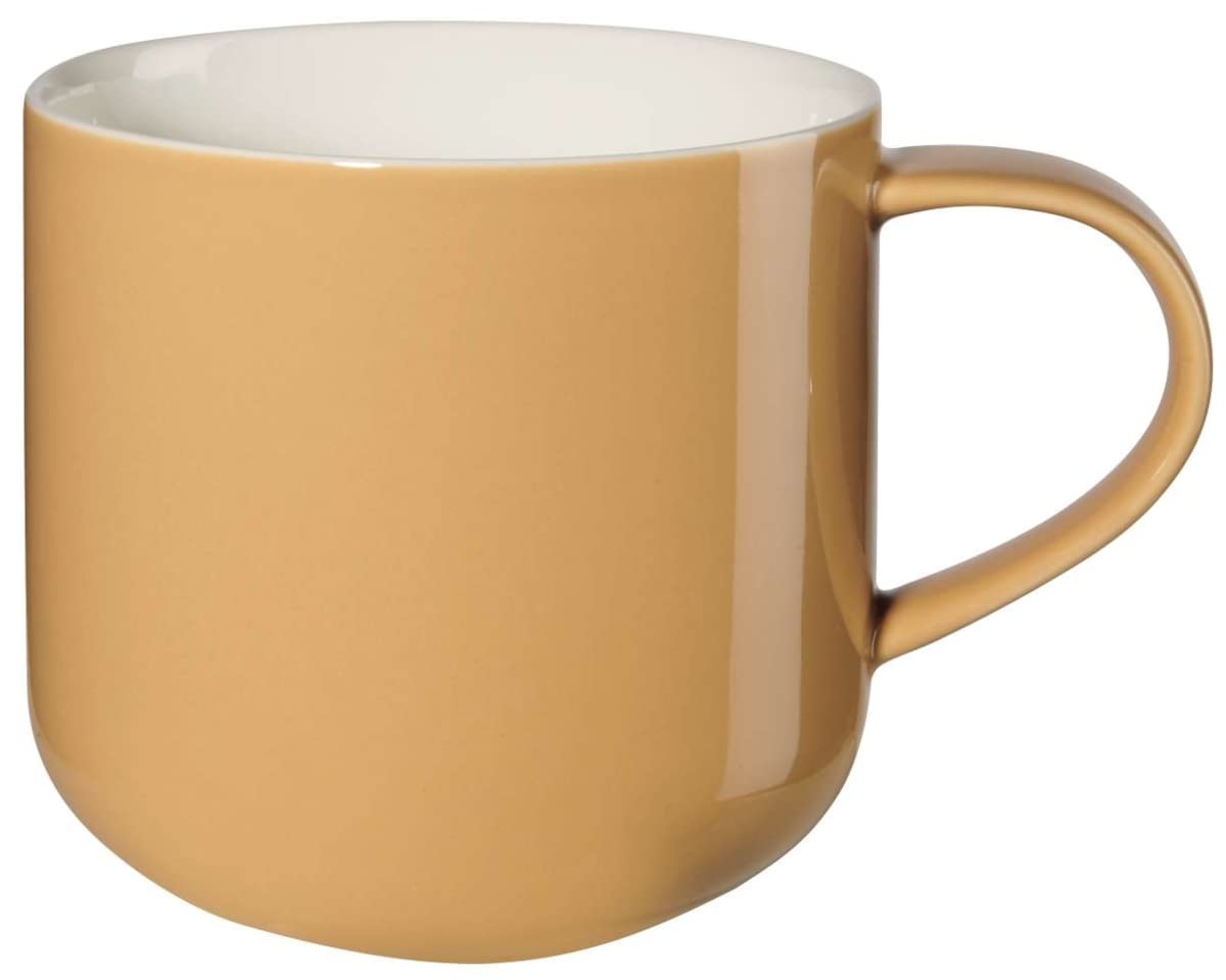 ASA Coppa 19100353 Porcelain Mug with Handle 0.4 litres 9.2 cm x 9.2 cm x 9.5 cm Apricot