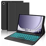 【Tastiera Staccabile】: Questa per samsung galaxy tab a9 plus cover keyboard ha un design magnetico che la rende facile da smontare sempre e ovunque. È facile da installare durante l'uso. Il tablet e la tastiera possono essere riposti anche separatamente. È molto comodo da portare con sé quando si esce. Che tu abbia a che fare con lavoro, affari, viaggi o studio nel campus, può soddisfare le tue esigenze.