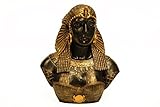 Figura egipcia busto Cleopatra Vll. Fué la última reina del Antiguo Egipto y de la dinastía Ptolemaica.