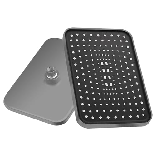 Pomme de douche haute pression à effet pluie grand débit plafond panneau de douche ABS fixation salle de bain en gris pomme de douche pluie moderne pour une expérience spa luxueuse