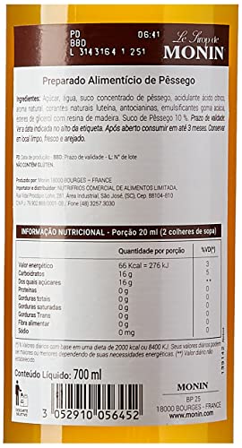 Xarope Pessego Monin 700Ml