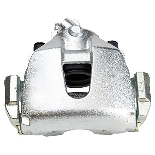 Image of TRQ Front Driver and Passenger Side Brake Caliper Set Caliper Brackets Hardware Compatible with 04-07 Mazda 3 06-07 5