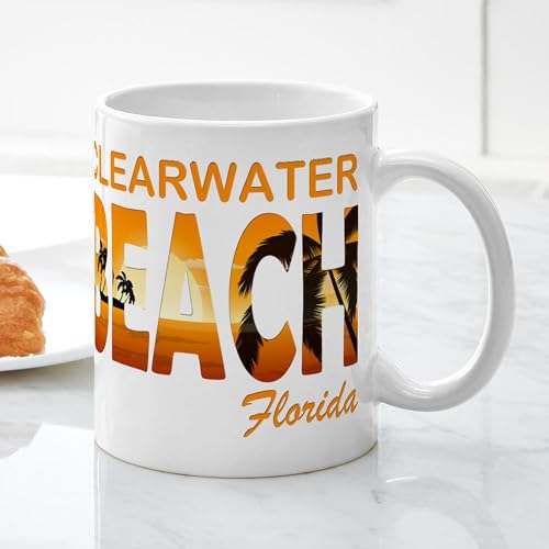 Taza de cerámica 11 oz CafePress Florida Clearwater Beach miniatura 5