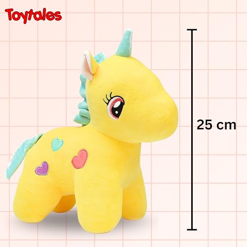 Image of TOYTALES Soft Toy Combo Cute Yellow Cat & Yellow Unicorn Plush Stuffed Toys for Kids (Pack of 2)