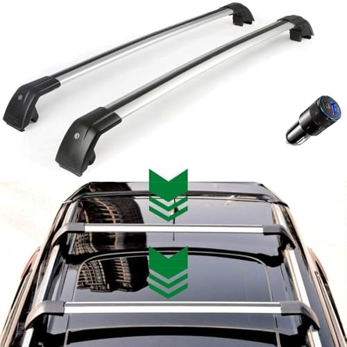 2PCS Aluminum Lockable Roof Rail Rack Crossbars Cross Bars Fit for BMW X1 U11 2023-2025,Black&Silver,with Free Car Charger -  SnowAuto