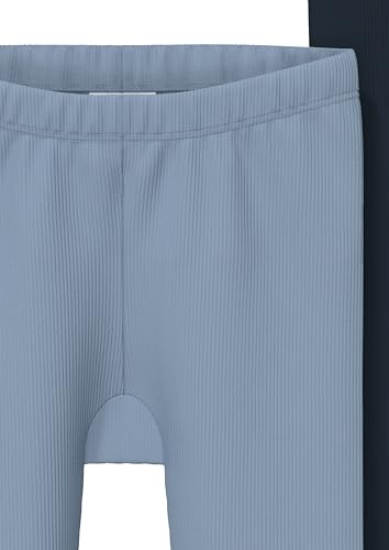 Lot de 2 leggings garçon en coton stretch noir et gris basic - 3