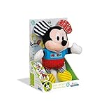 Clementoni- Disney Peluche con Sonidos Baby Mickey, Multicolor, Miscelanea (17165.1)