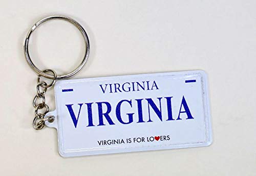 World By Shotglass Virginia License Plate Aluminum Ultra-Slim Rectangular Souvenir