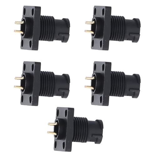 5Pcs 4 Pin Flange Connector, Buckle Locking IP67 Waterproof for Welding, Outdoor Power Tools