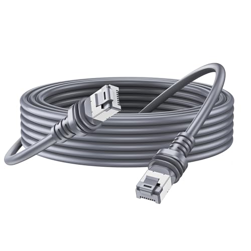 Ohmvolta Starlink Gen 3 Replacement Cable 30FT/9M，Waterproof Ethernet Cable for Starlink Gen 3/Standard/Mini，RF Coaxial Cable Extension Accessories for Starlink Satellite RV/Marine/Home