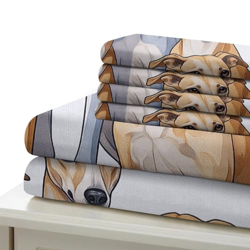 Housse de couette microfibre whippet fermeture éclair parure 135x200