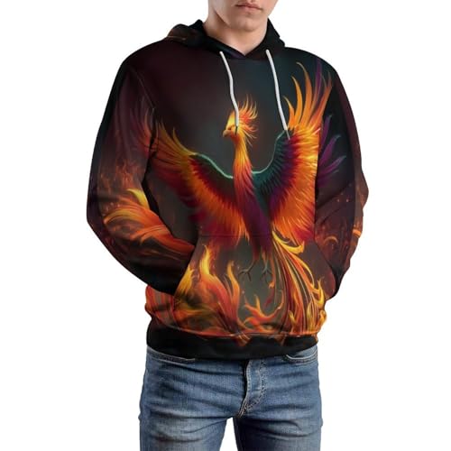 Sweatshirt homme phénix pull oversize ample et confortable pour masquer les formes - 6