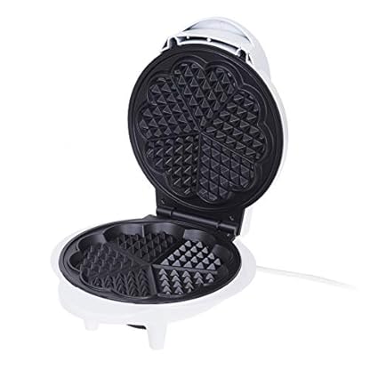 ADLER Camry Waffeleisen, 1000 W Nennleistung, 5 herzförmige Waffeln, einstellbare Temperatur, schwarz – Bild 4