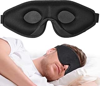onaEz Sleep Mask for Women & Men, 3D Comfort Ultra Soft Premium Eye Mask for Sleeping, Block Out Light 100% Eye Shade Cover, Adjustable Strap Foam Eye Mask Blindfold, Travel/Naps/Yoga/Plane/Night