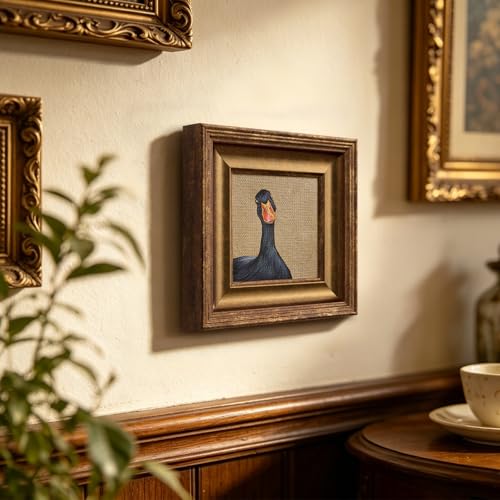 Vintage Framed Mini Hand‑Painted Oil Painting Original Duck Wall Art Gift — view 4