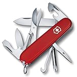 Victorinox Super Tinker, Swiss Army Knife, Medium, Multi Tool, 14 Functions, Blade, Bottle Opener, Red, Blister