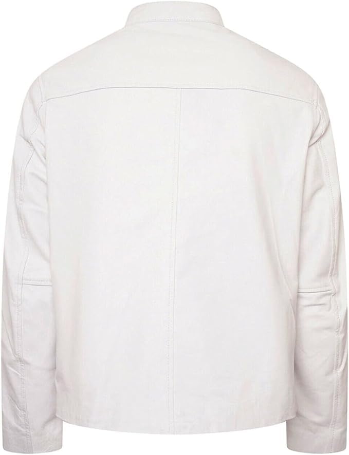 Mens Steve McQueen Jacket Le Mans Multi Colors Gulf Stripes Racing Biker Leather Jacket3