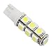 T10 SMD 5050 13-LED Car Side Wedge White Light