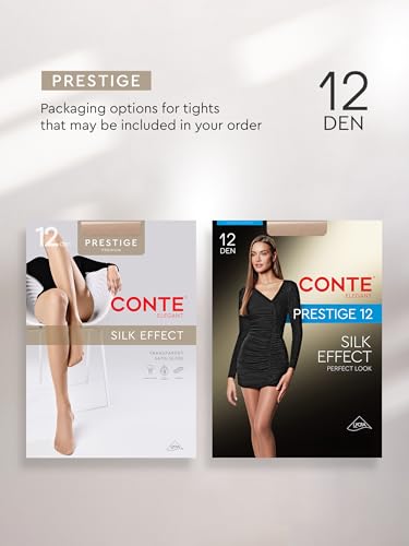 Image of Conte Classic Sheer to Waist Silky Pantyhose Prestige 12 Den