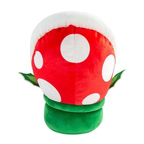 TOMY Club Mocchi Mocchi - Peluche Piranha Méga 40 cm de l'univers Nintendo Super Mario. Super douce et idéale pour les collectionneurs ainsi que les filles et les garçons dès 3 ans. T12414