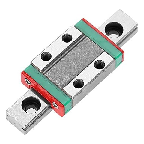 Ruspela Rail coulissant linéaire miniature LML9B - 9 mm de largeur + bloc coulissant (100 mm) Cover