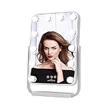 Impressions Vanity Contour Tri-Tone LED Makeup Mirror with Touch Sensor, 360 Degree Swivel Mirror wi