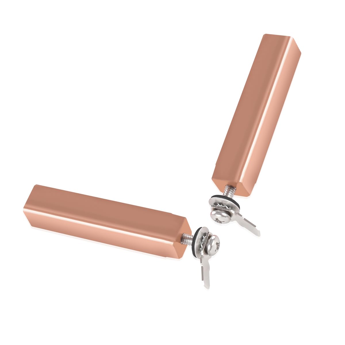 Swimming Pool Copper Electrodes Compatible with Power Ionizer Chamber,Replacement electrodes(0.5IN by 0.5IN by 2.5IN)