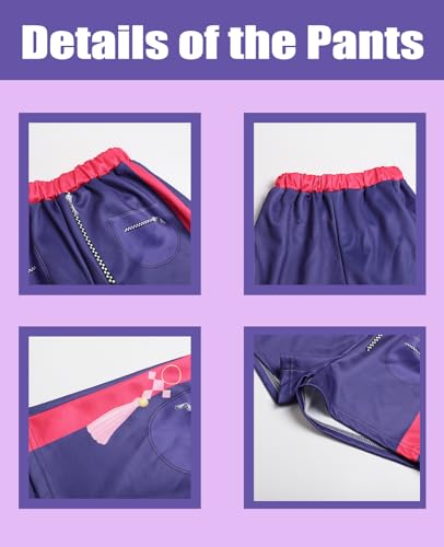 ACLGCSU Singer Costume for Girls, POP Group Costume for Kids, Halloween Stage Star Cosplay Dress Up - 8