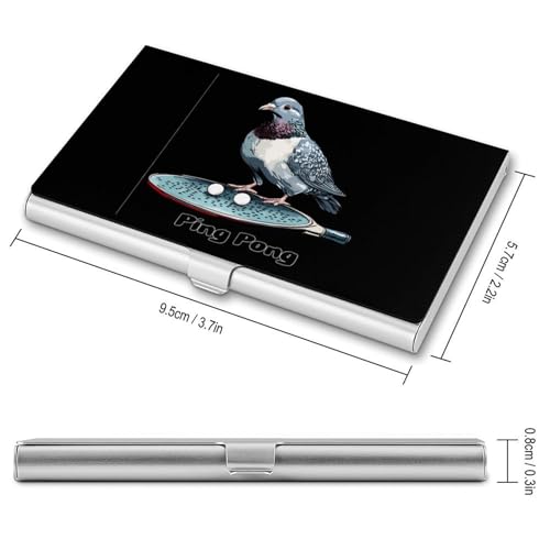 Pigeon Ping Pong Business Card Case Pocket Card Holder Slim Card Wallet for Men Women2