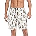 UWSG Bear Men's Pajama Shorts Sleep Drawstring Short Pajama Pant Lounge Wear PJ Bottoms with Pockets